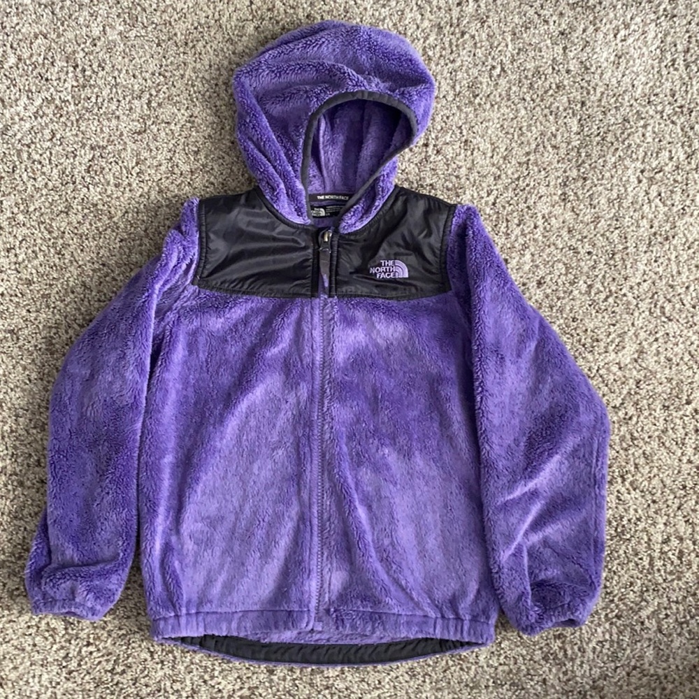 North Face Girls Fleece Zip Up Jacket